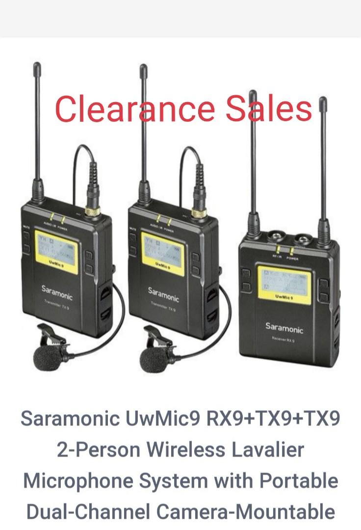 Saramonic UwMic9 Camera-Mount Wireless Omni Lavalier Microphone System (514  to 596 MHz)