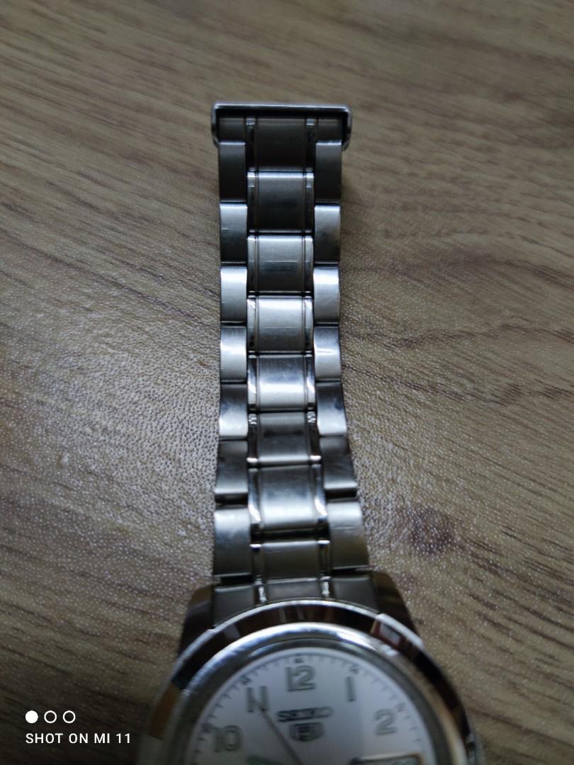 SEIKO 5 SNKK33J1 SNKK33 AUTOMATIC 21 JEWELS WHITE DIAL STAINLESS