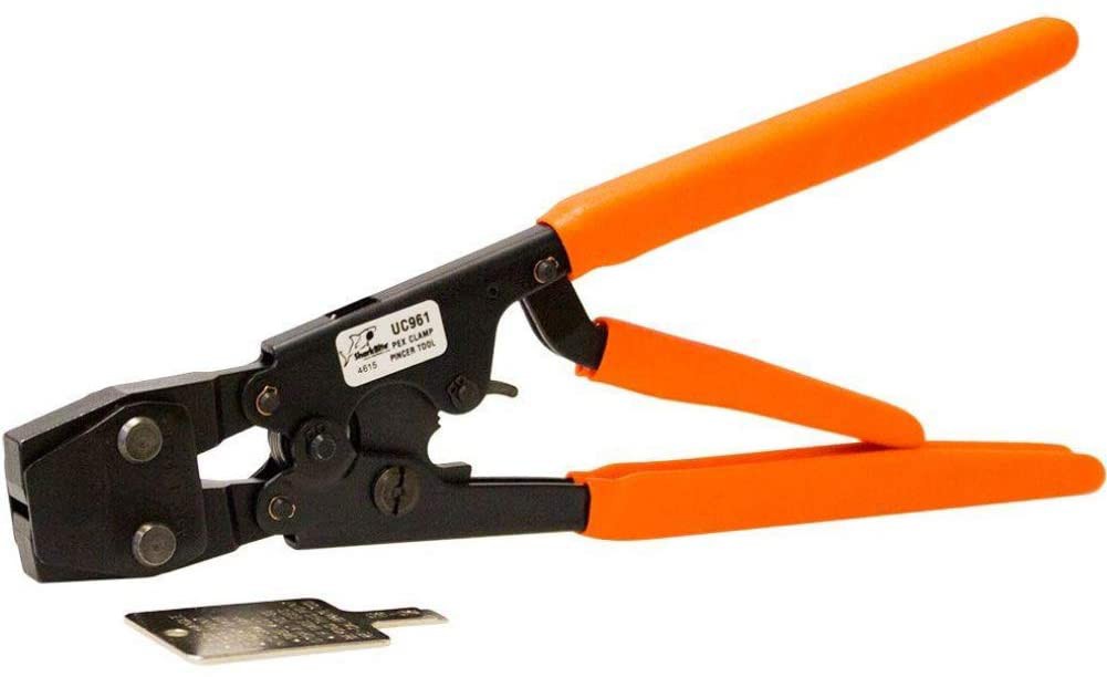 SharkBite UC961 PEX Clamp Tool, 3/8Inch, 1/2in, 3/4Inch, and 1"Inch, Orange, Commercial
