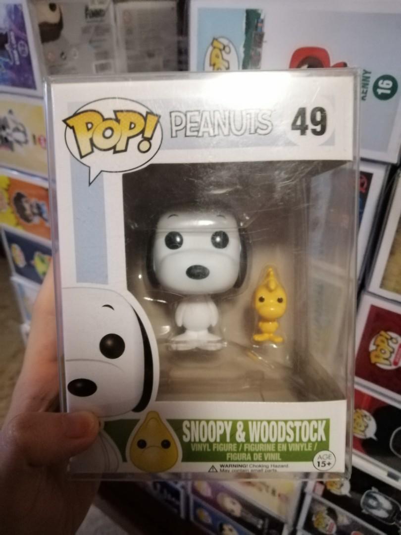 Snoopy And Woodstock Peanuts Funko Pop Authentic With Protector Hobbies Toys Toys Games On Carousell