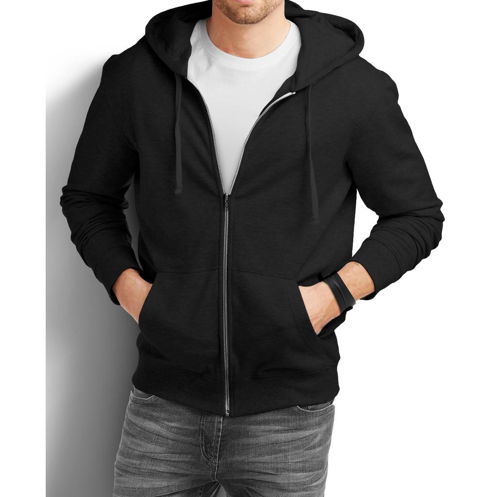 SWEATER PRIA POLOS HOODIE ZIPPER JAKET COWOK LENGAN PANJANG DISTRO