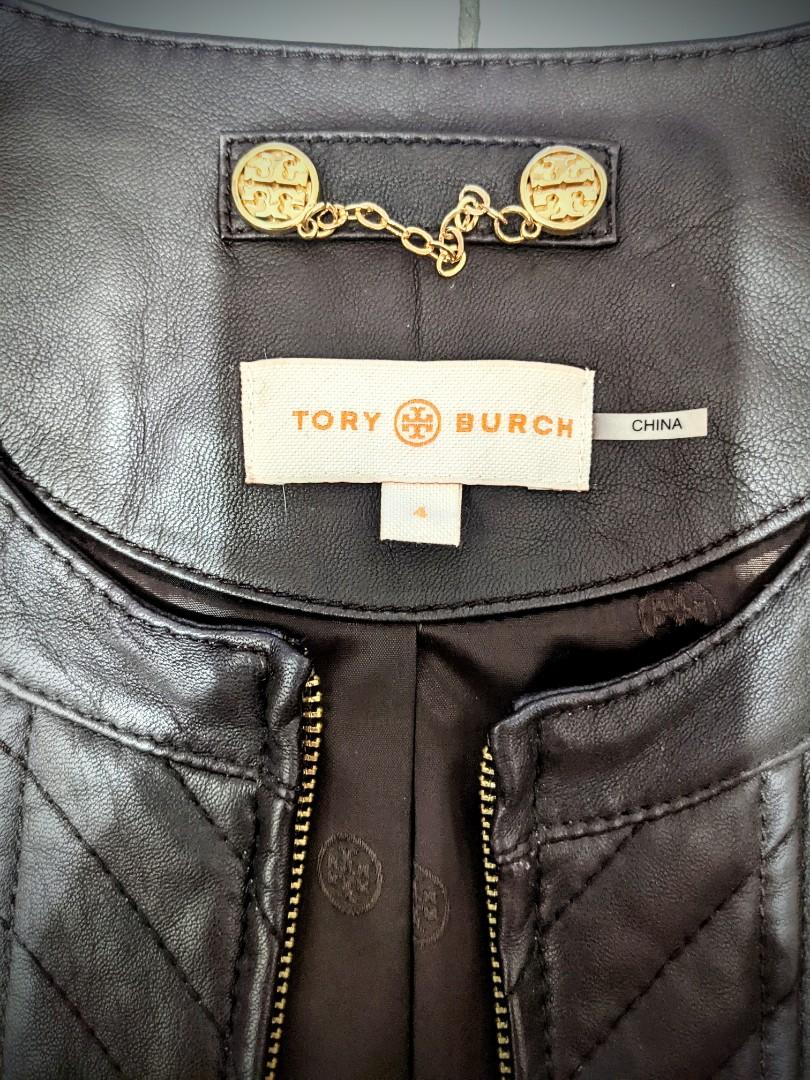 Tory Burch Leather Jacket, Women's Fashion, Coats, Jackets and Outerwear on  Carousell