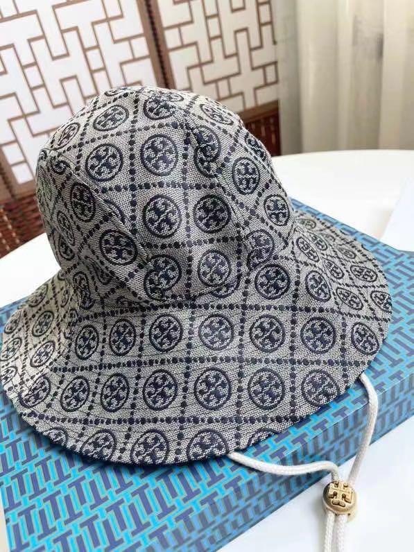 Monogram Jacquard Denim Bucket Hat In Blue