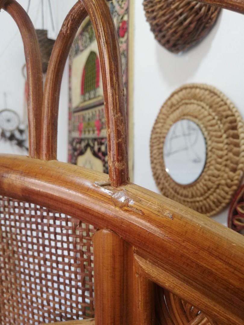 Divi Ratten Trifold rattan partition room divider, Furniture & Home Living ...