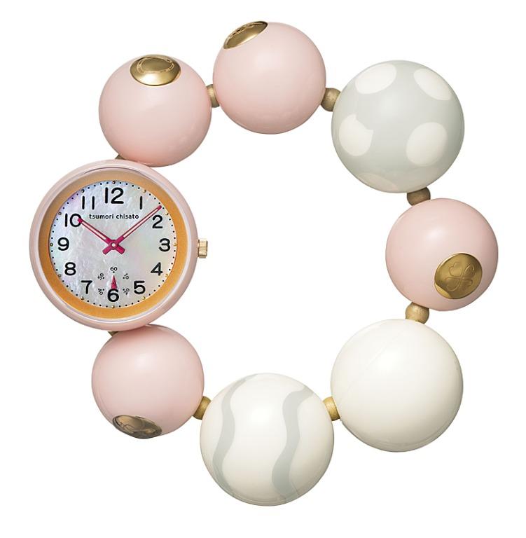 Tsumori Chisato Watch 粉紅色Happy Ball 手錶, 名牌, 手錶- Carousell