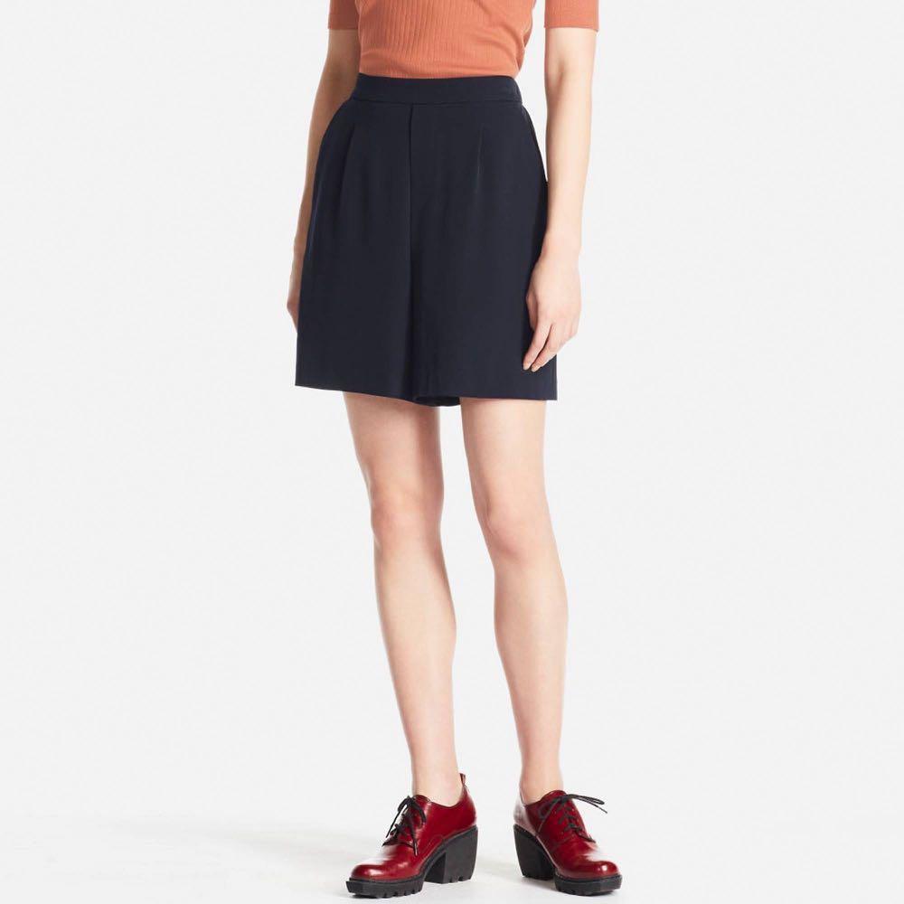 Uniqlo Drape Shorts - Black, Women's 