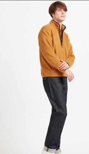 Uniqlo half best sale zip fleece
