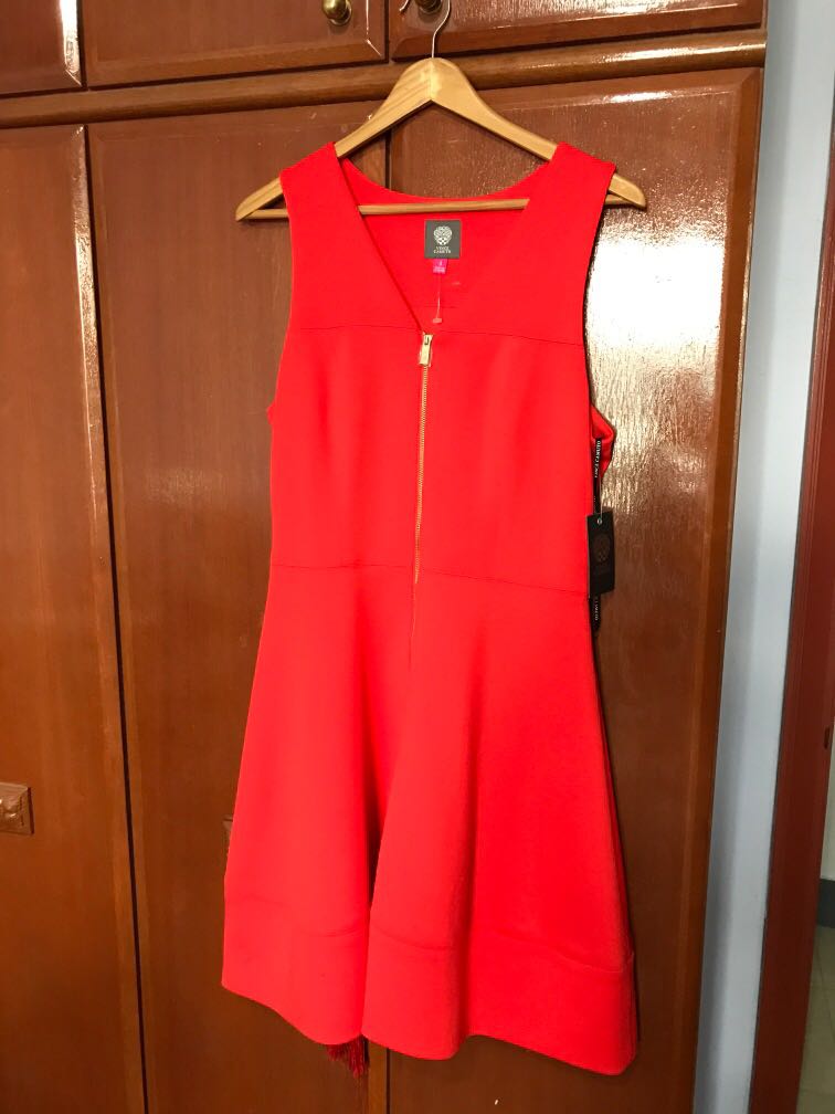 Vince camuto sales orange dress