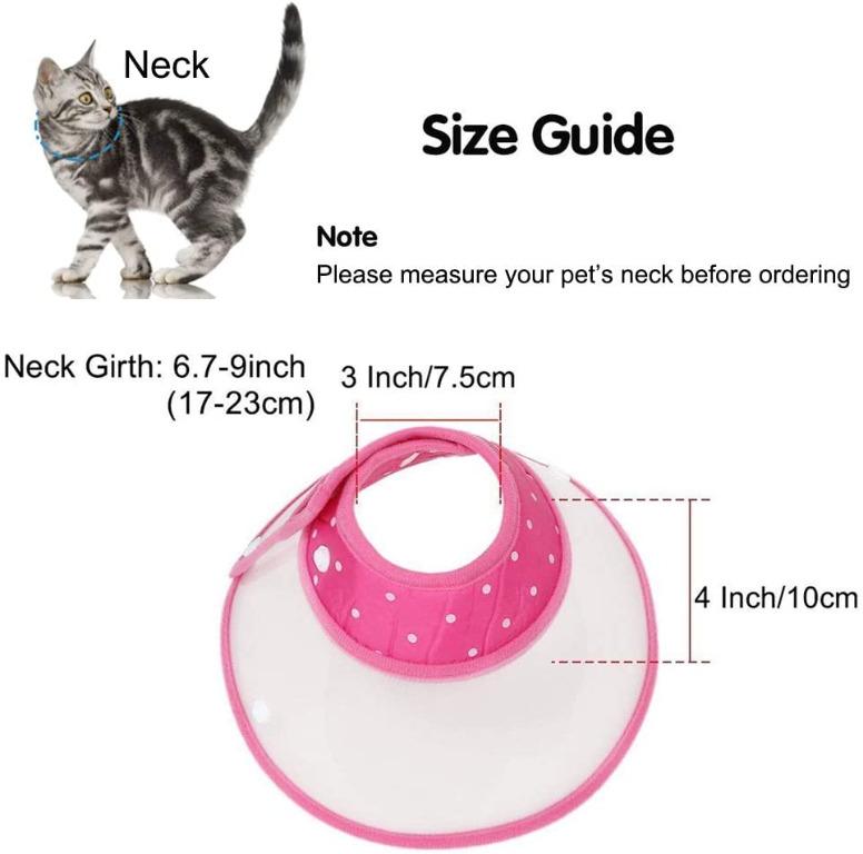 Vivifying Pet Cone Adjustable 6.7 9 Inches Lightweight Elizabethan Collar for Puppies Small Dogs and Cats Pink Pet Supplies Homes Other Pet Accessories on Carousell