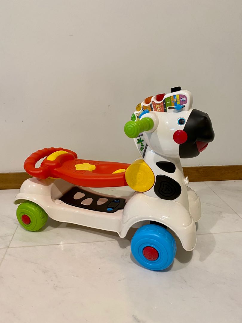 VTech Learning Zebra Scooter 3 in 1, Babies & Kids, Infant Playtime on