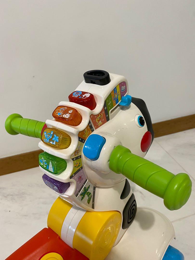 VTech Learning Zebra Scooter 3 in 1, Babies & Kids, Infant Playtime on