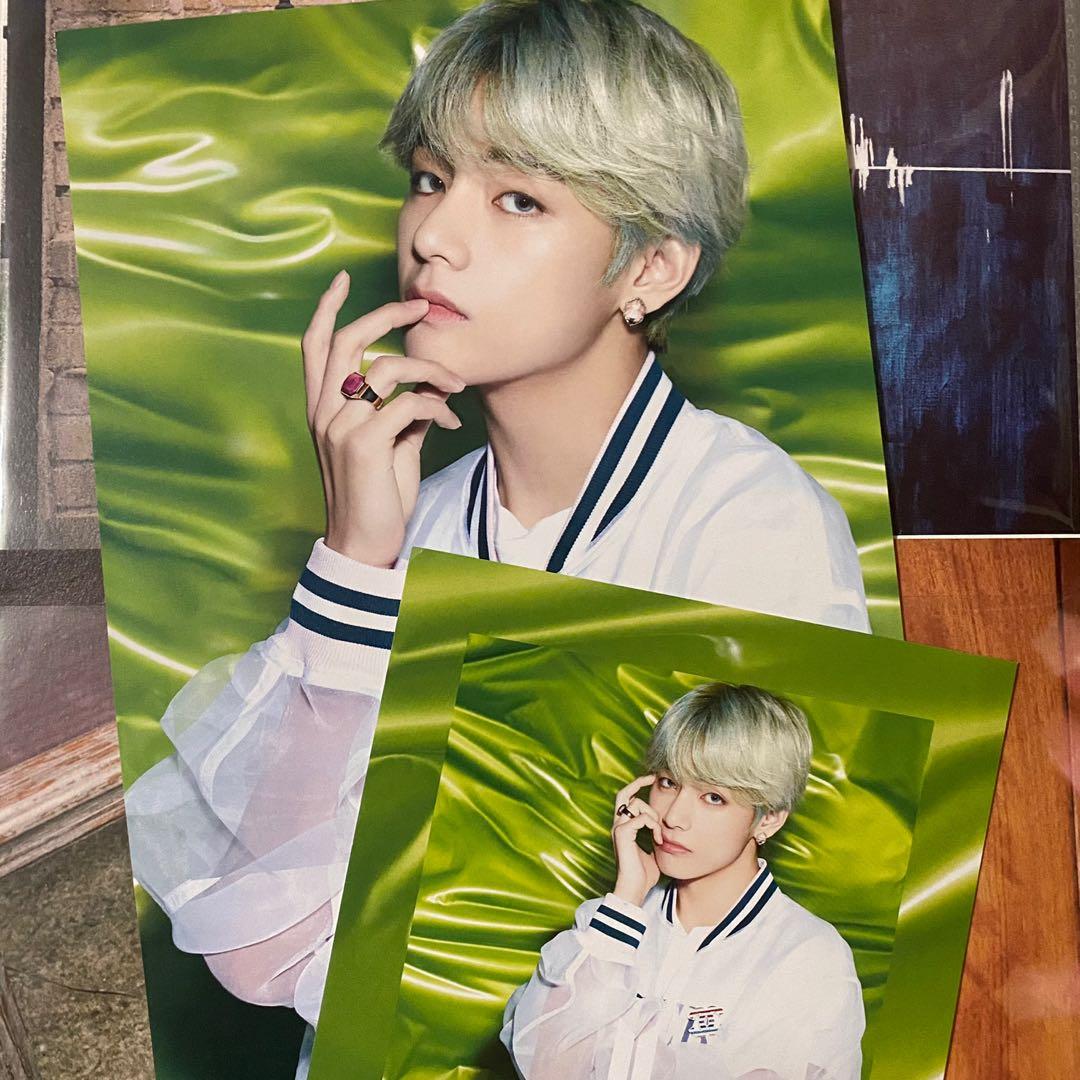 wts bts boy with luv lights flyer changing jacket taehyung v