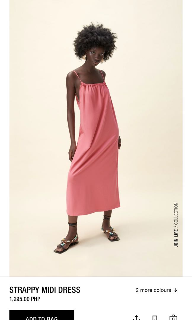 Zara Strappy Midi Dress, Women's ...