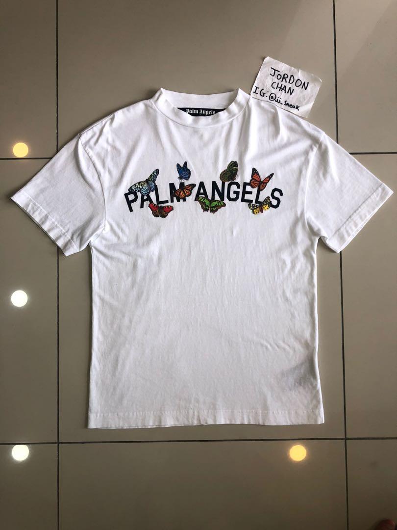 100 Legit Palm Angels Butterfly Logo T Shirt White