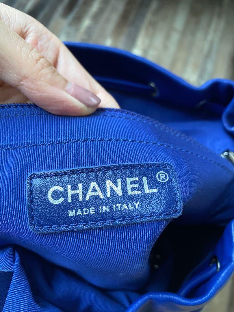 CHANEL Urban Spirit Large Backpack Royal Blue Quilted Lambskin 22 Series Chanel Small Blue Quilted Lambskin Urban Spirit Backpack  main image 2