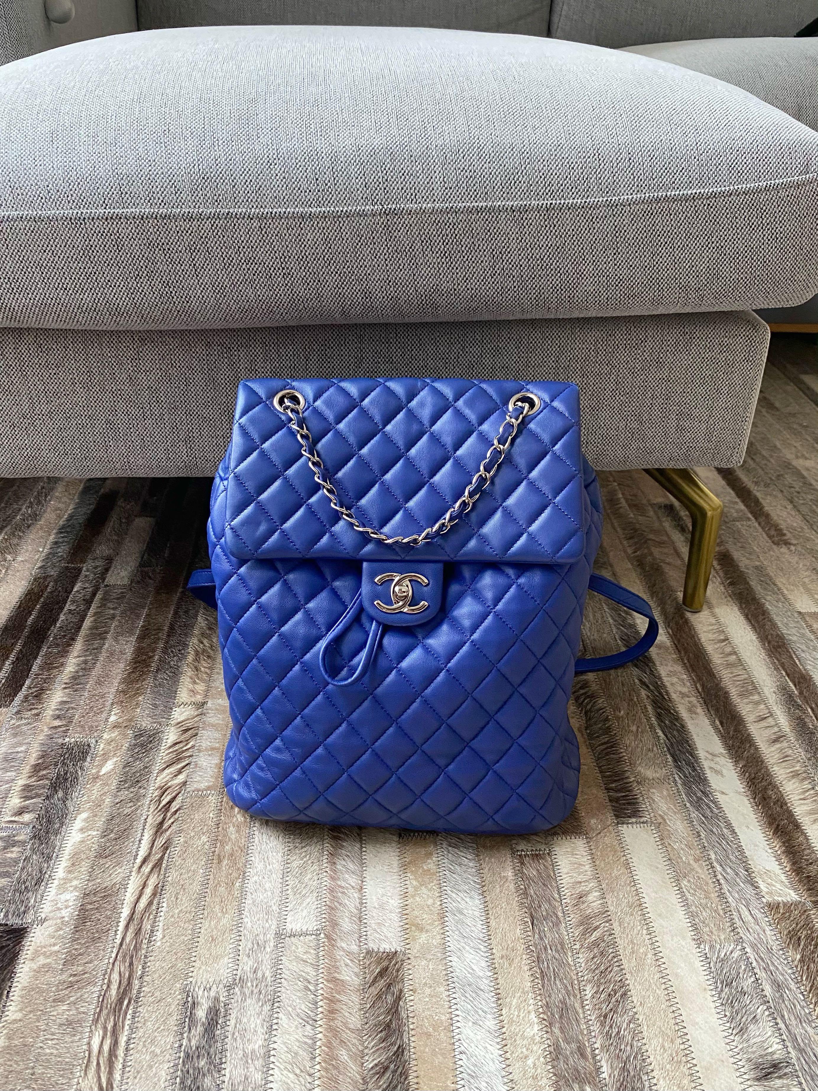 SOLD Brand New Chanel 18C Classic Quilted Cobalt Blue Caviar Rectangular  Mini SHW Luxury Bags  Wallets on Carousell