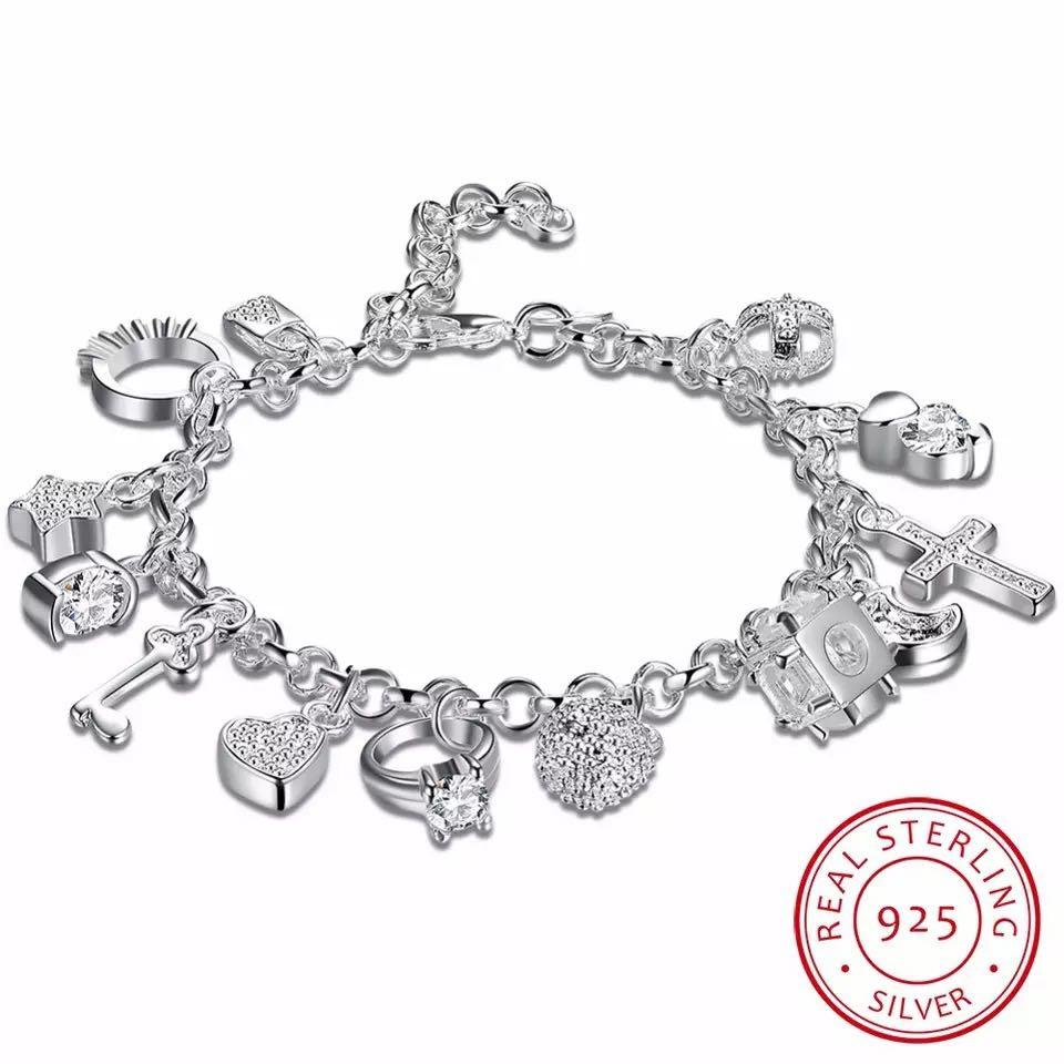 Real silver new arrivals charms
