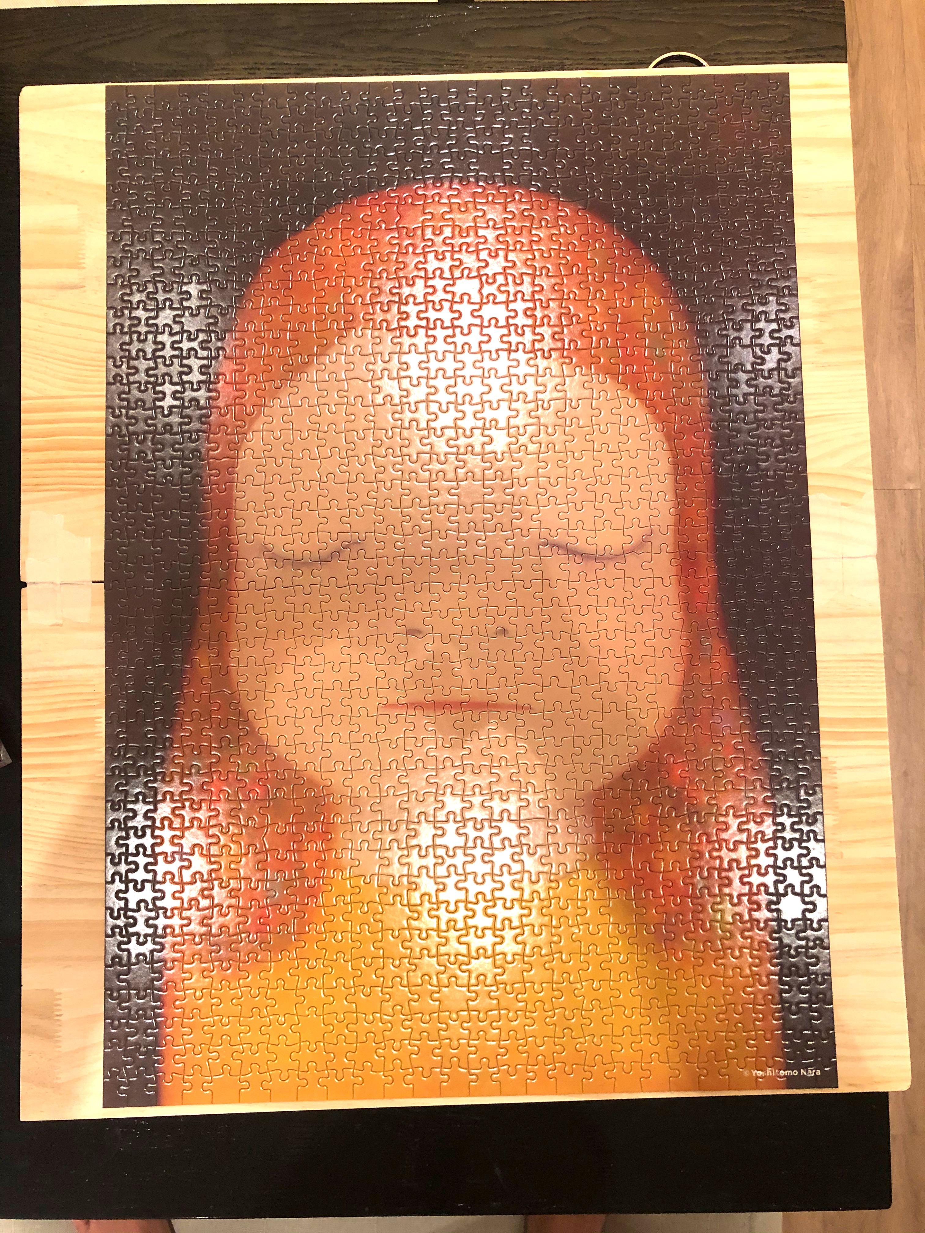 奈良美智砌圖已完成puzzle 1000塊Miss Moonlight, 興趣及遊戲, 手作 