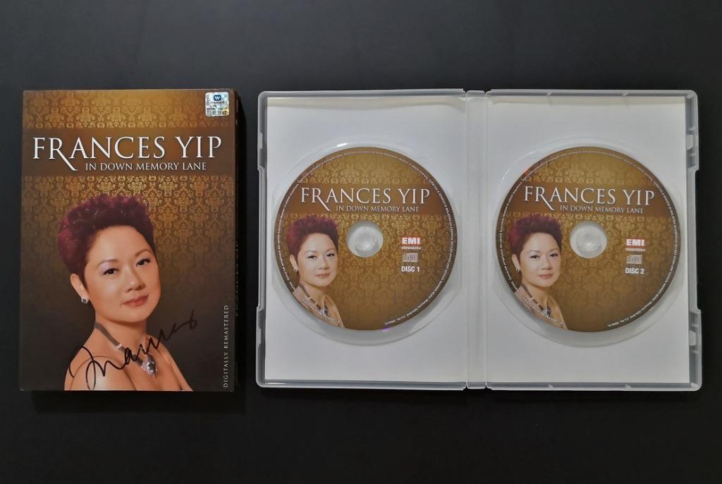 叶丽仪Frances Yip: <In Down Memory Lane> Autographed 2 CDs (W