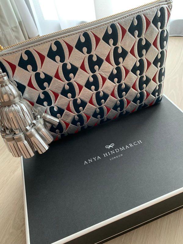 Anya Hindmarch Clutch Bag, Luxury, Bags & Wallets on Carousell