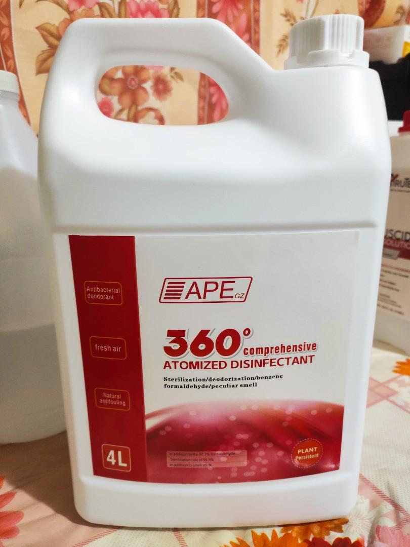 APE 360 Comprehensive Atomized Disinfectant 4 liters, Furniture & Home