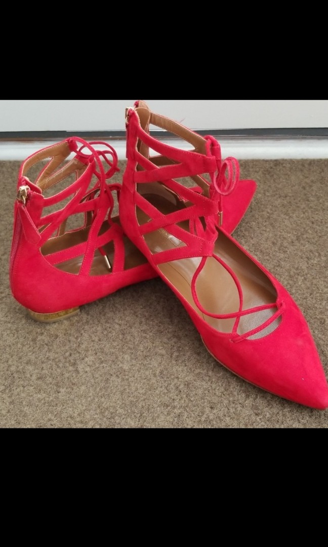 Aquazzura Christy Flats Women S Fashion Footwear Flats On Carousell