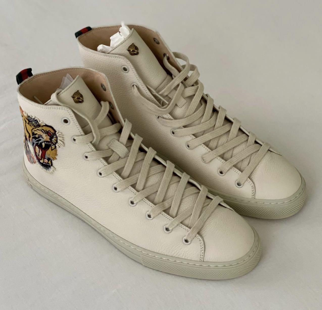Gucci leather high top with tiger outlet