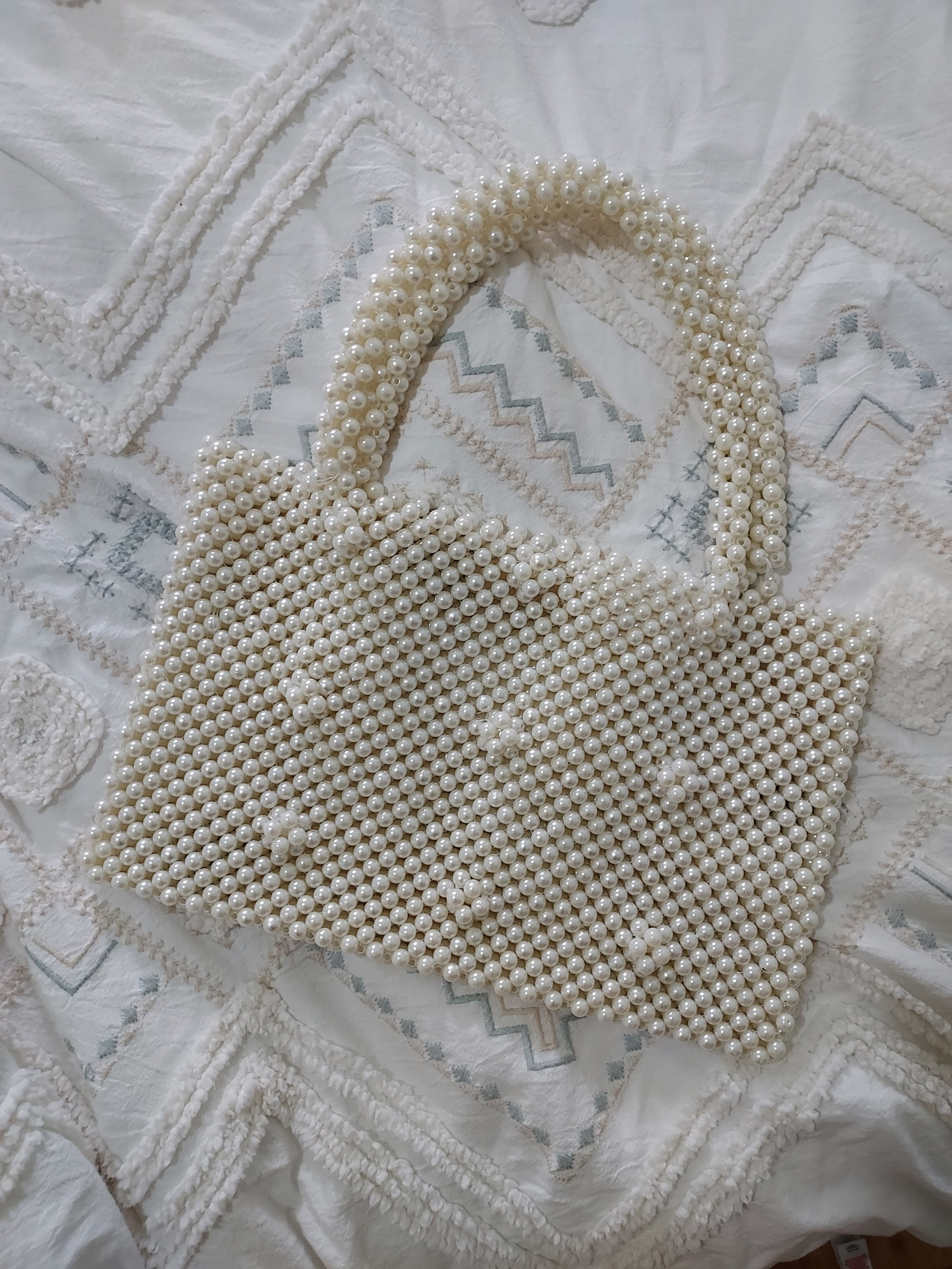 Beautiful Mango pearl beaded bag