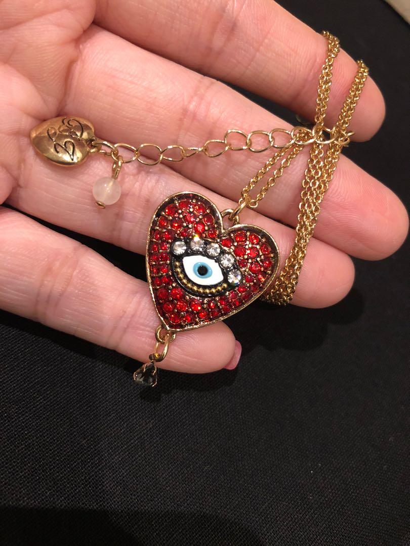 Betsey Johnson Evil Eye Necklace