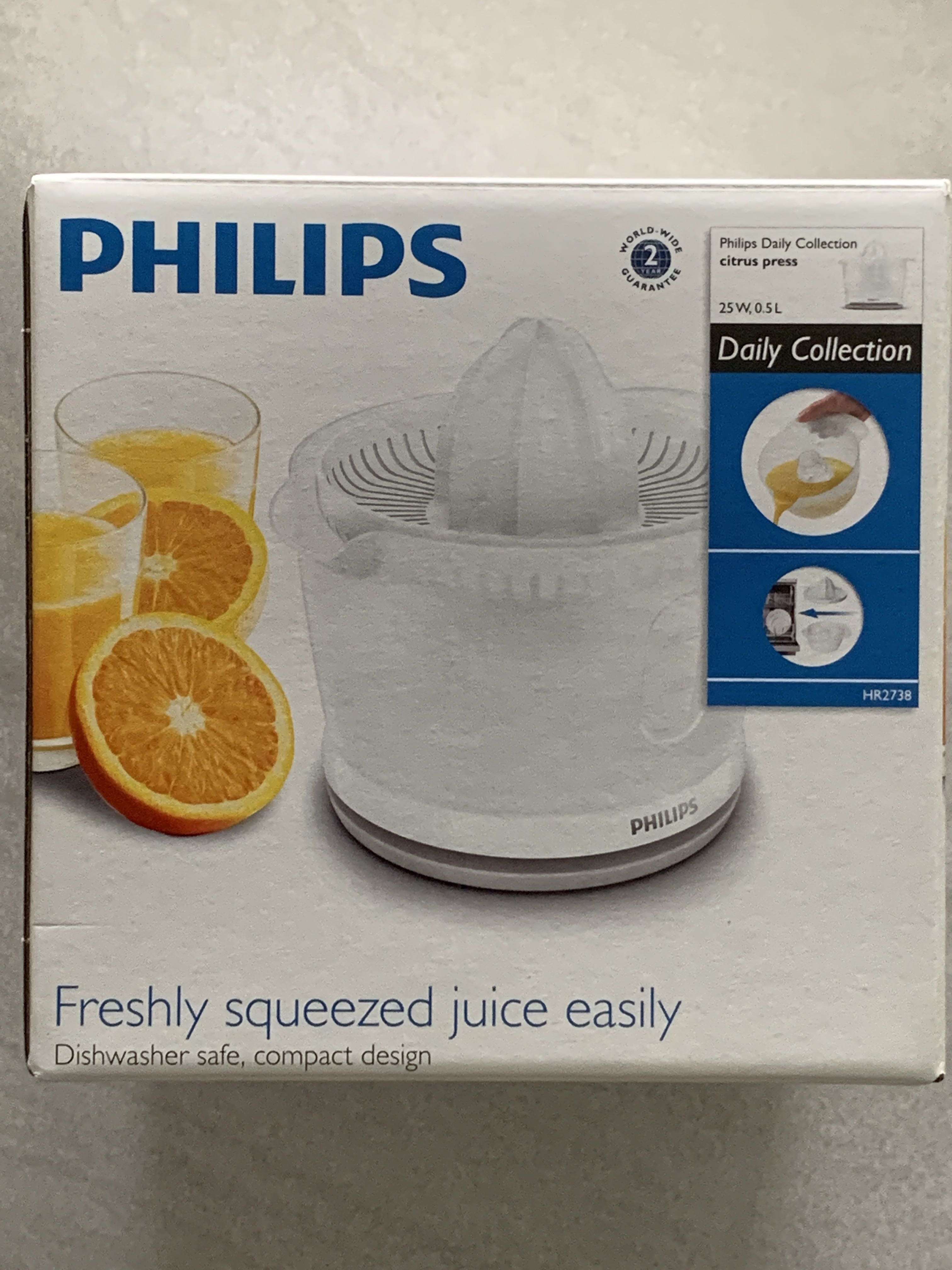 BN Philips Daily Collection Citrus Juice Press HR2738 TV Home Appliances Kitchen Appliances Juicers Blenders Grinders on Carousell