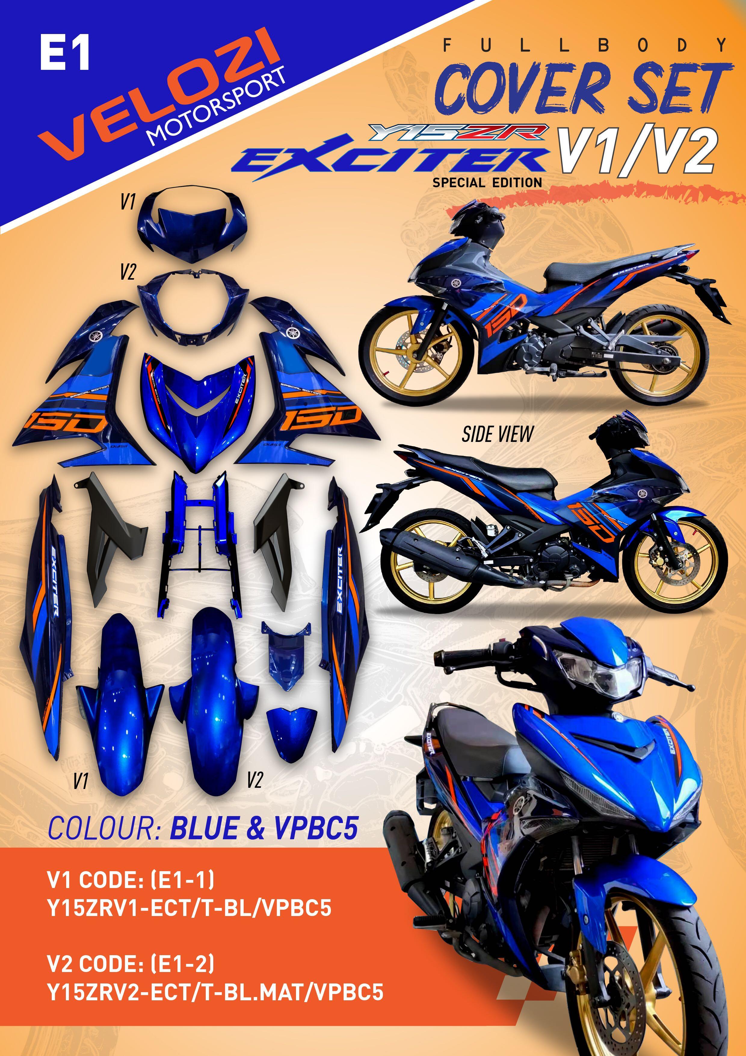 Body Cover Set Yamaha Sniper 150 Y15zr Mxking Motorcycles Motorcycle Accessories On Carousell