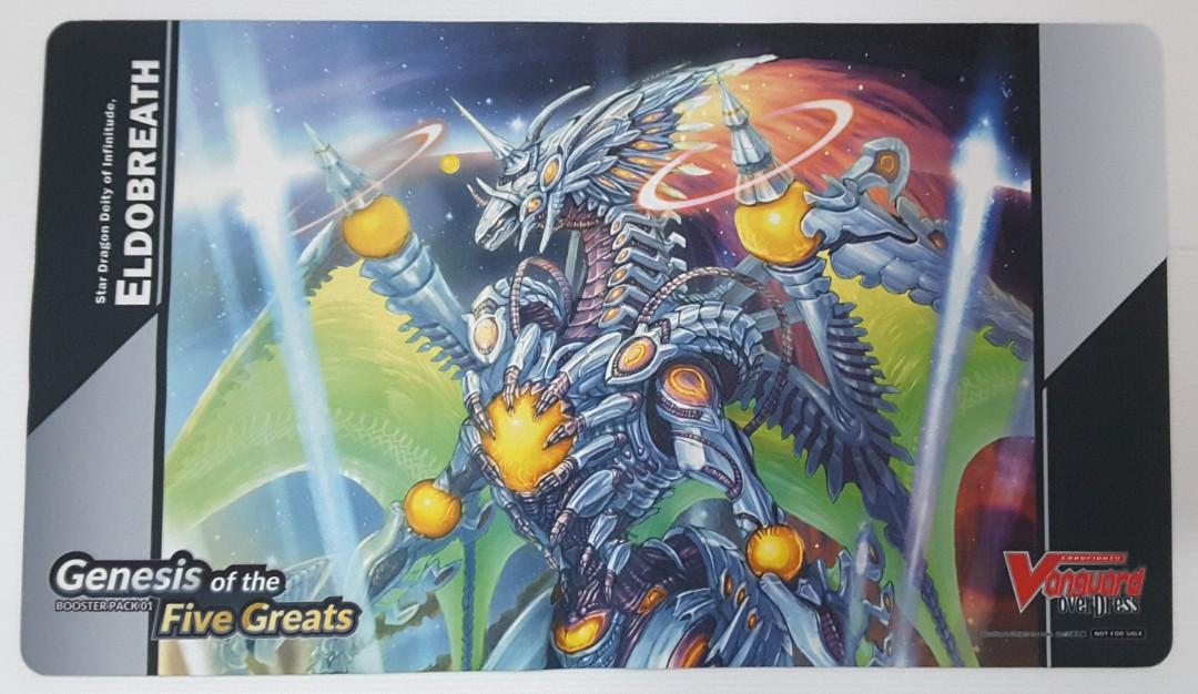 Cardfight Vanguard overDress Genesis of the Five Great Box Topper  Eldobreath Rubber Mat, Hobbies & Toys, Toys & Games on Carousell