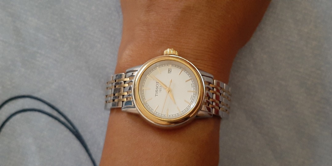 Two tone tissot on sale watch