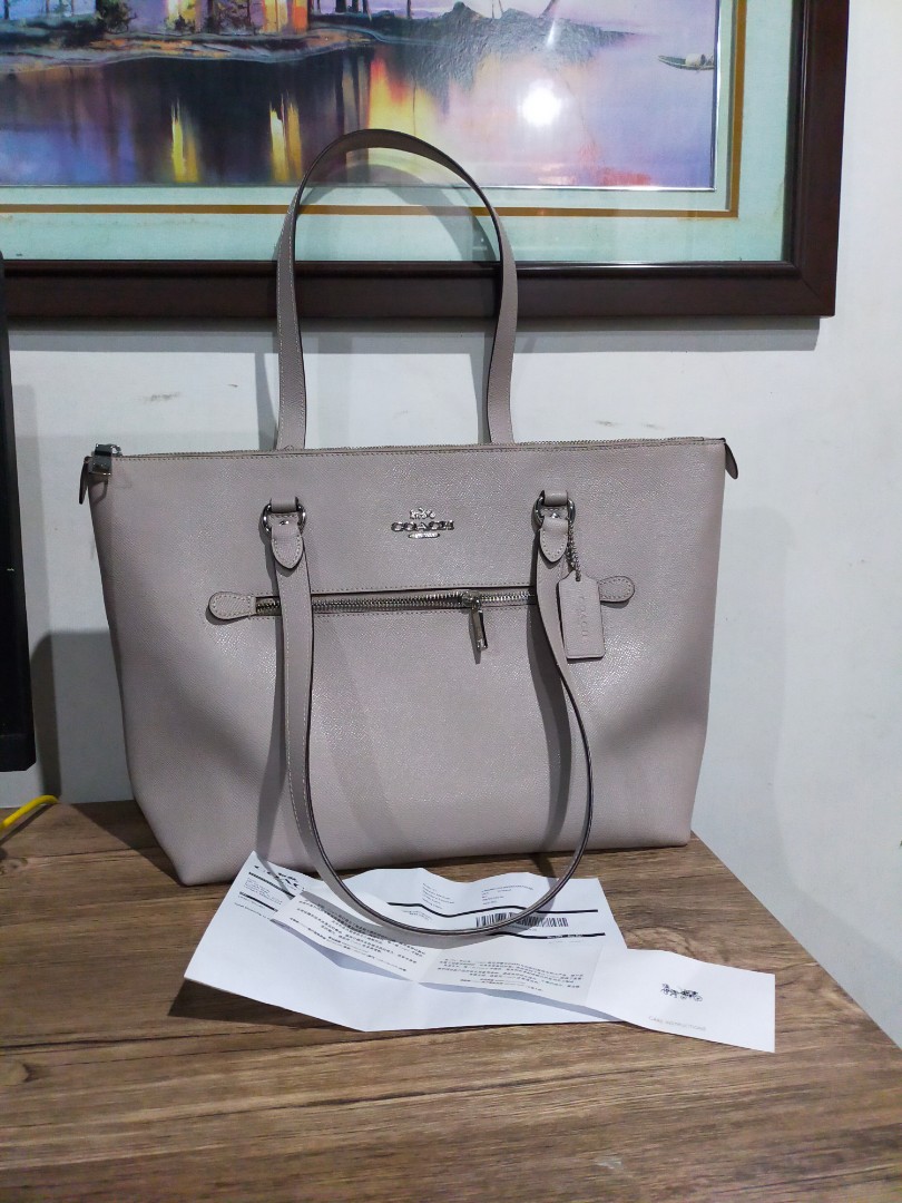 Coach grey deals tote bag