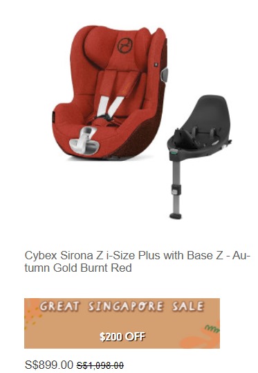 Cybex cloud z mothercare top