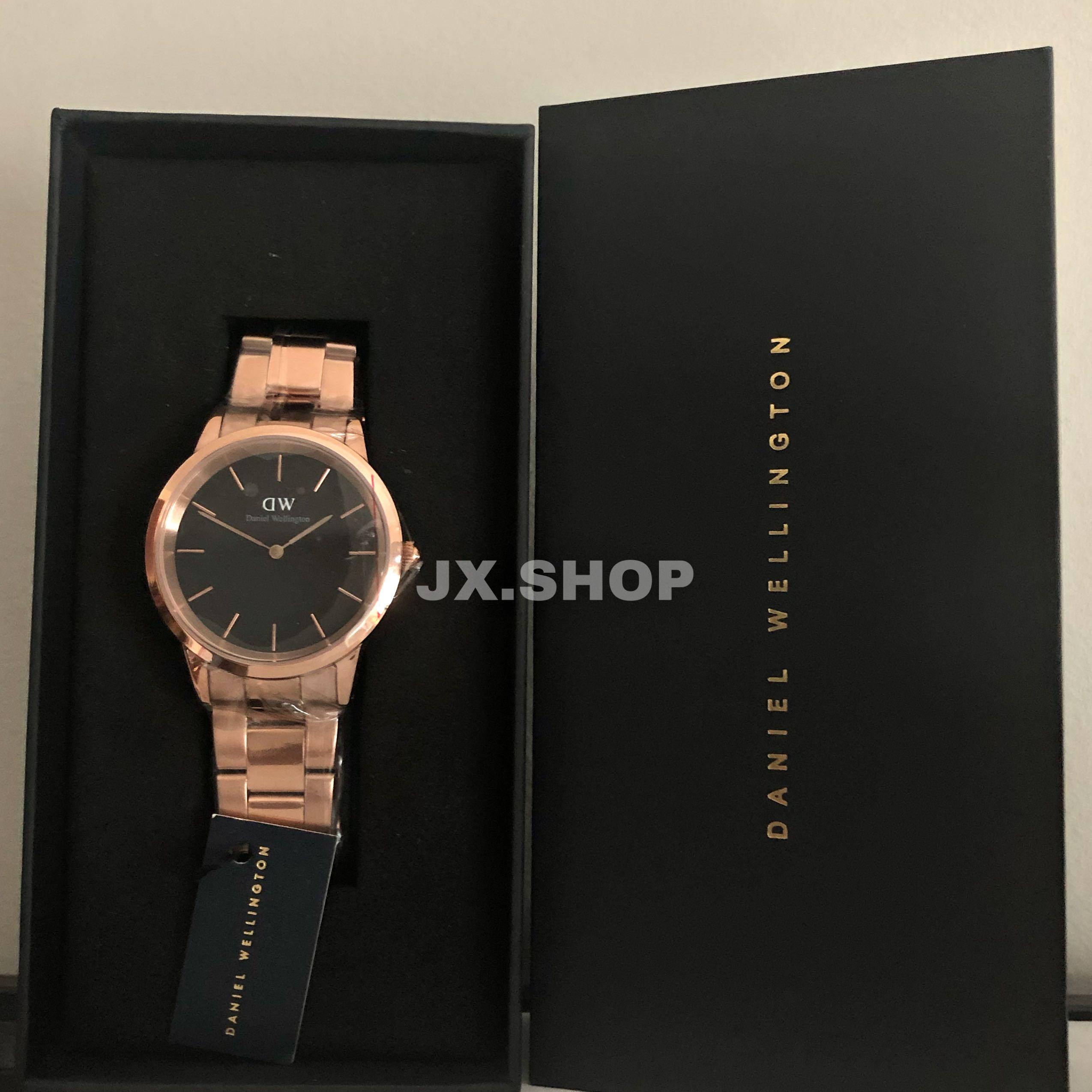 mavepine Fellow Stipendium Daniel Wellington Iconic Link - Black, Rose Gold (28mm,32mm,36mm,40mm),  Mobile Phones & Gadgets, Wearables & Smart Watches on Carousell