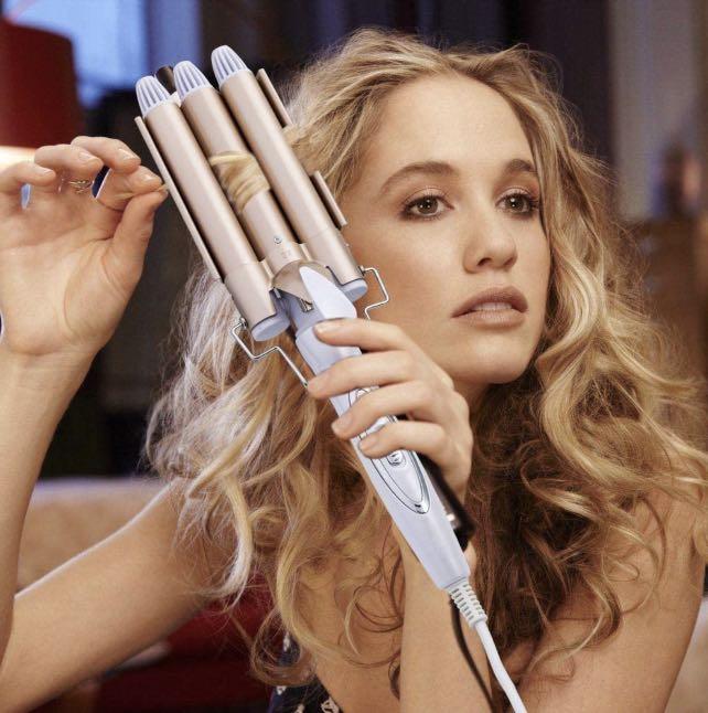 Hair crimper large top wave