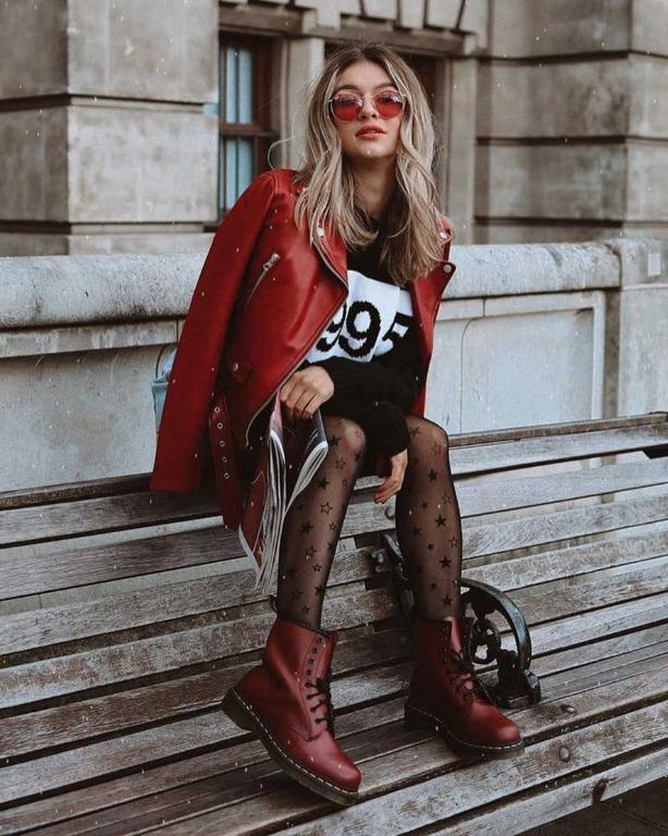 Dr Marten s Maroon Boots Women s Fashion Footwear Boots on Carousell