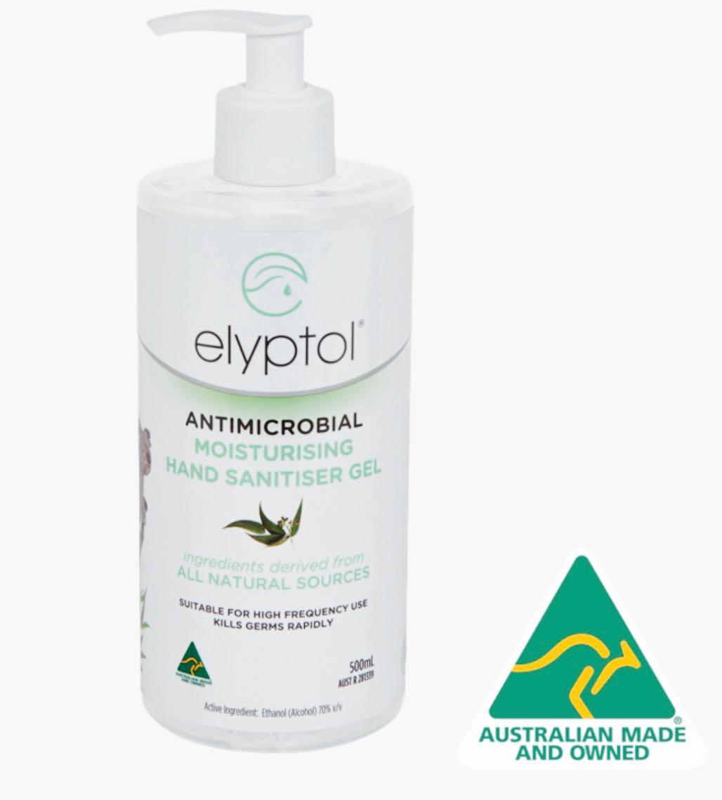 Elyptol Antimicrobial Hand Sanitiser Gel 500ml, Beauty & Personal Care, Sanitisers