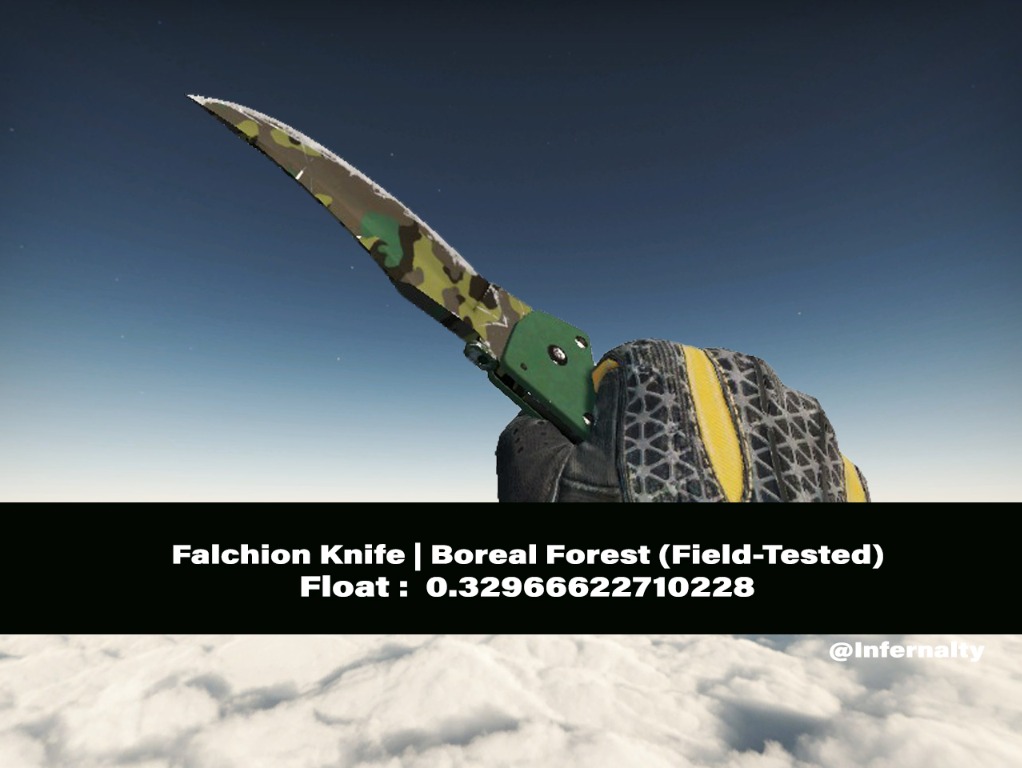 Falchion Knife Boreal Forest Ft Csgo Skins Knives Video Gaming Gaming Accessories Game Gift Cards Accounts On Carousell