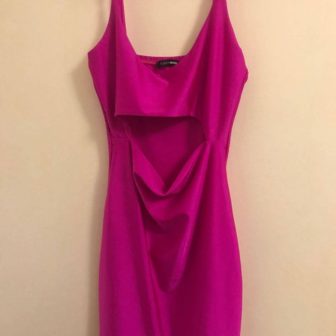 Fashion nova kim k pink dress hot sale