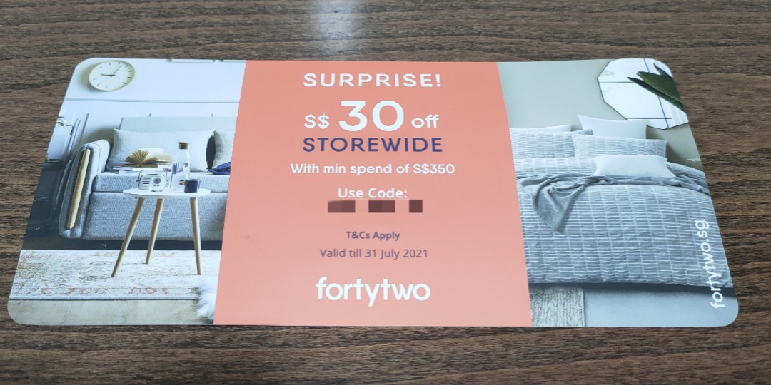 Forty Two Discount Code For 30 Everything Else On Carousell