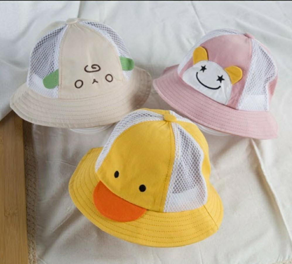 Hat + Face Shield (Mesh Design), Babies & Kids, Babies & Kids Fashion