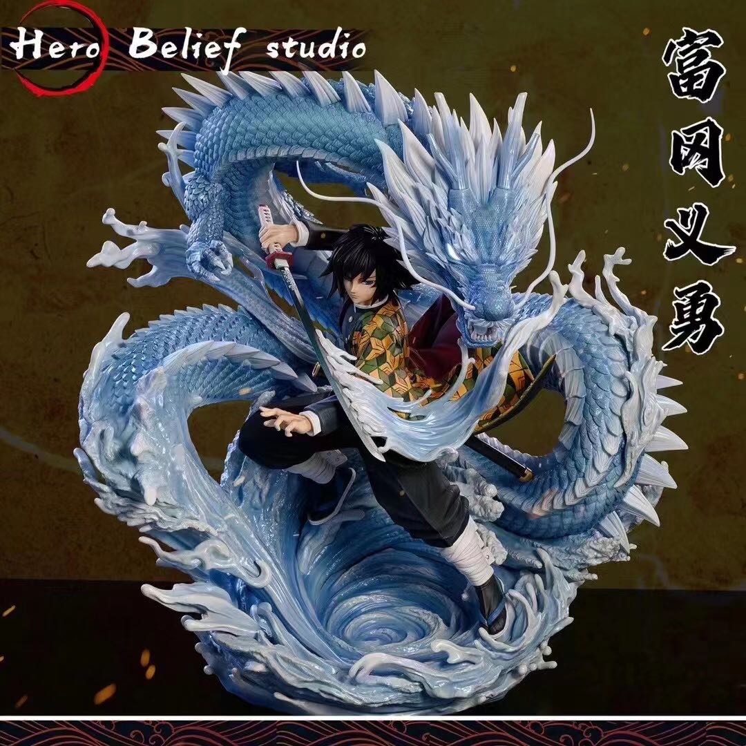 Hero Belief Hb工作室柱系列共鳴水柱富岡義勇雕像gk Hunter 興趣及遊戲 玩具 遊戲類on Carousell