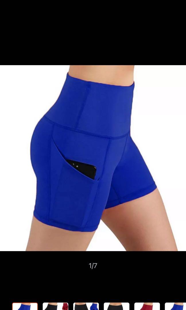 biker shorts blue