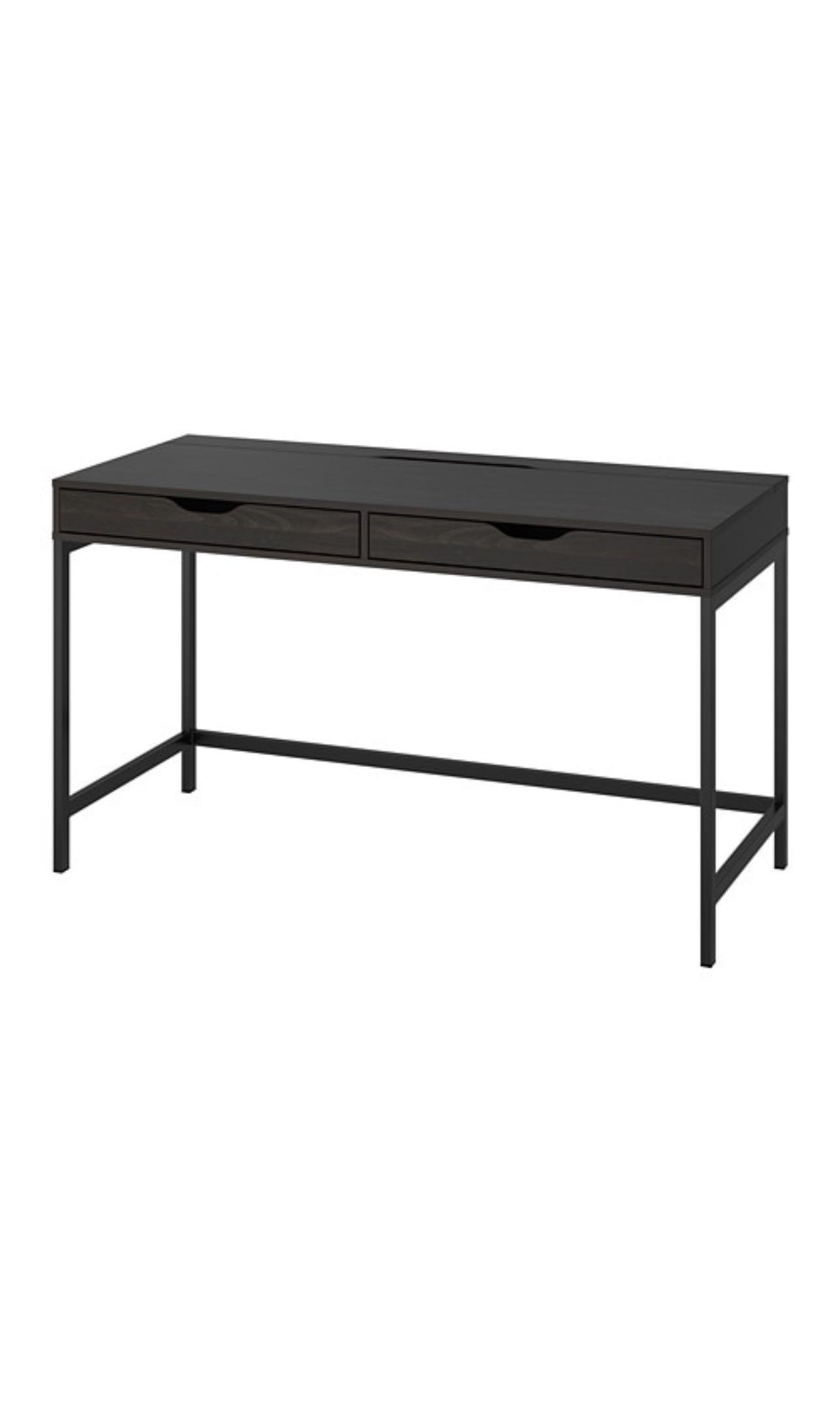 IKEA ALEX Study and Computer Table with Drawers, Furniture & Home