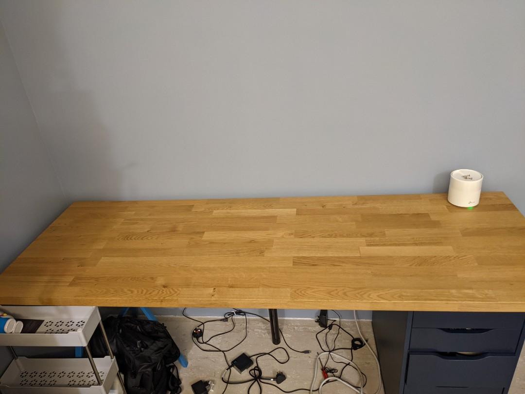 IKEA KARLBY WORKTOP (Wood top only), Furniture & Home Living, Furniture