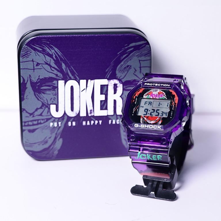 Joker G Shock DW 5600 Custom Designed Watch Joker Why So Serious G Shock Watch
