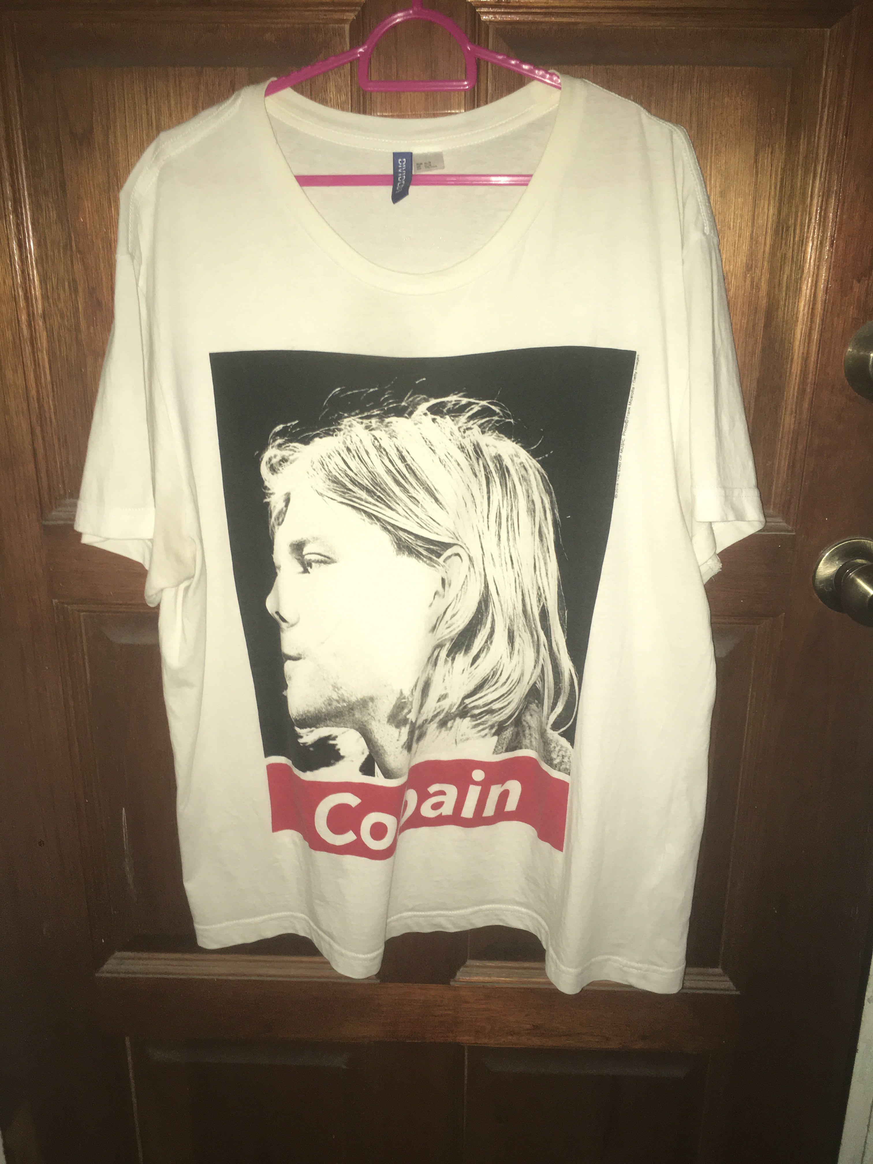 Kurt Cobain Nirvana 2019 The End Of Music TShirt White H&M Divided