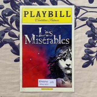 Les Miserables Cadillac Palace Chicago Playbill